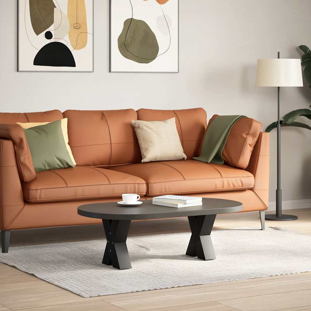 Pés para mesa de centro em formato de x, 2 peças, preto, 30x(30-31) cm, aço