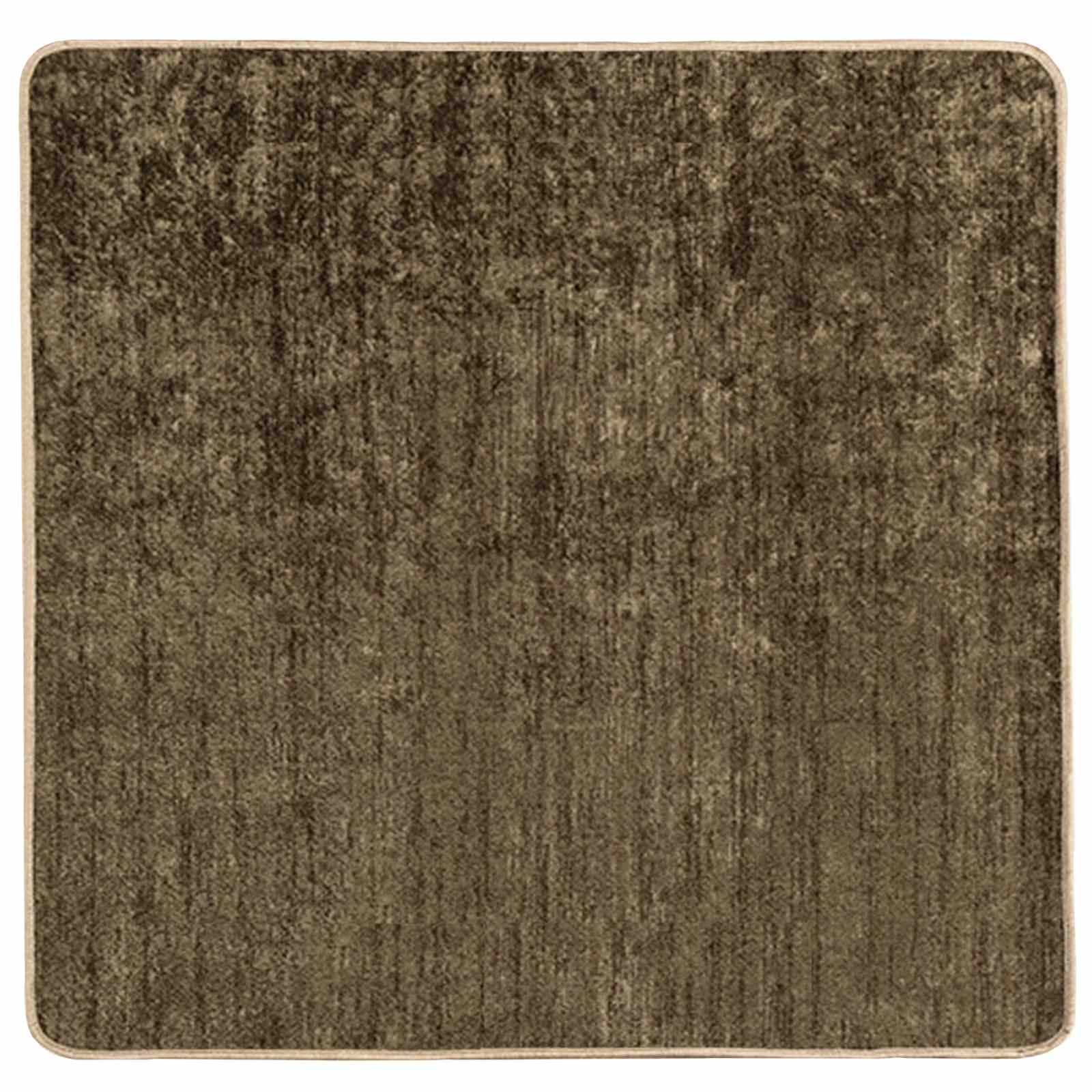 Passadeira marsa verde floresta 100 x 100 cm poliéster e PVC