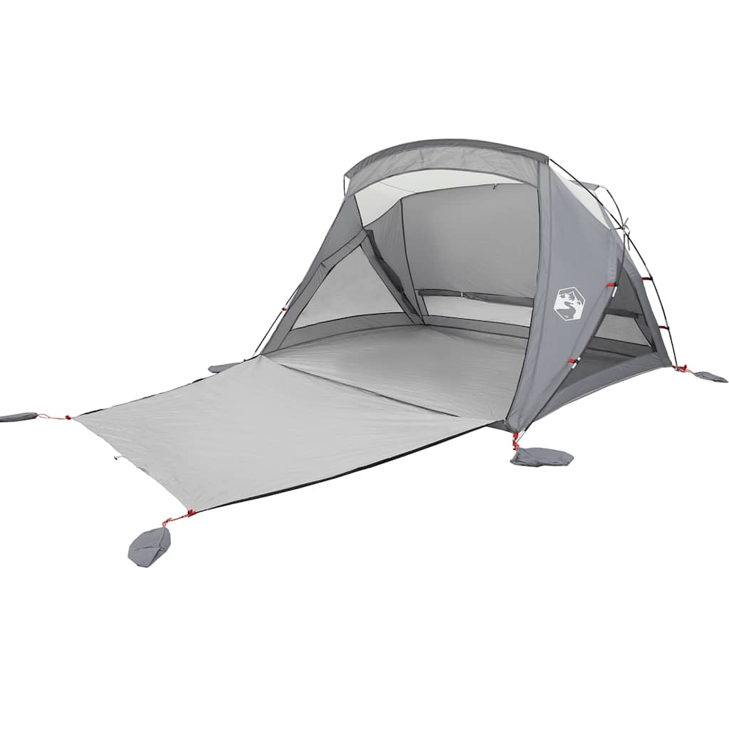 Tenda de praia 2 pessoas impermeável cinzento
