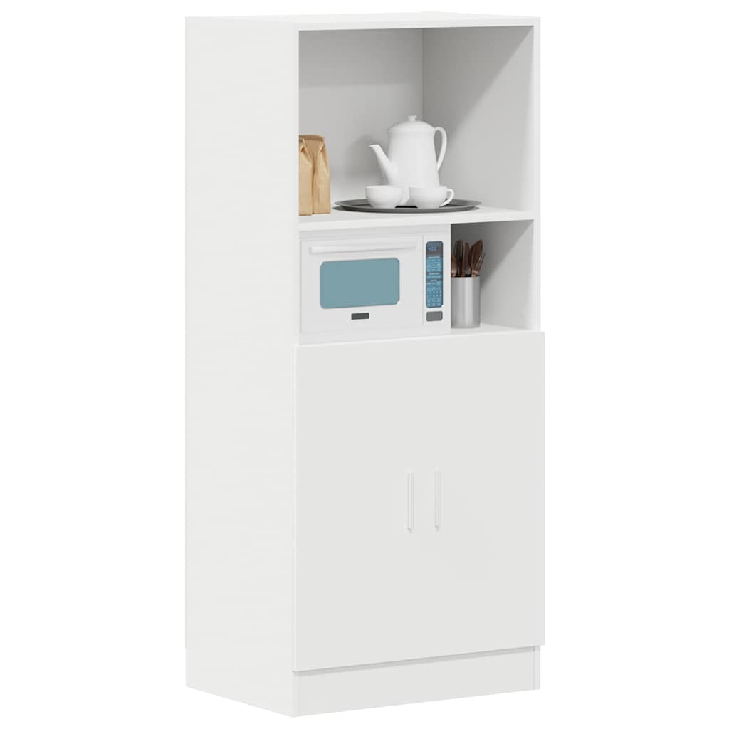 Armário de cozinha 57x41,5x131,5 cm derivados de madeira branco