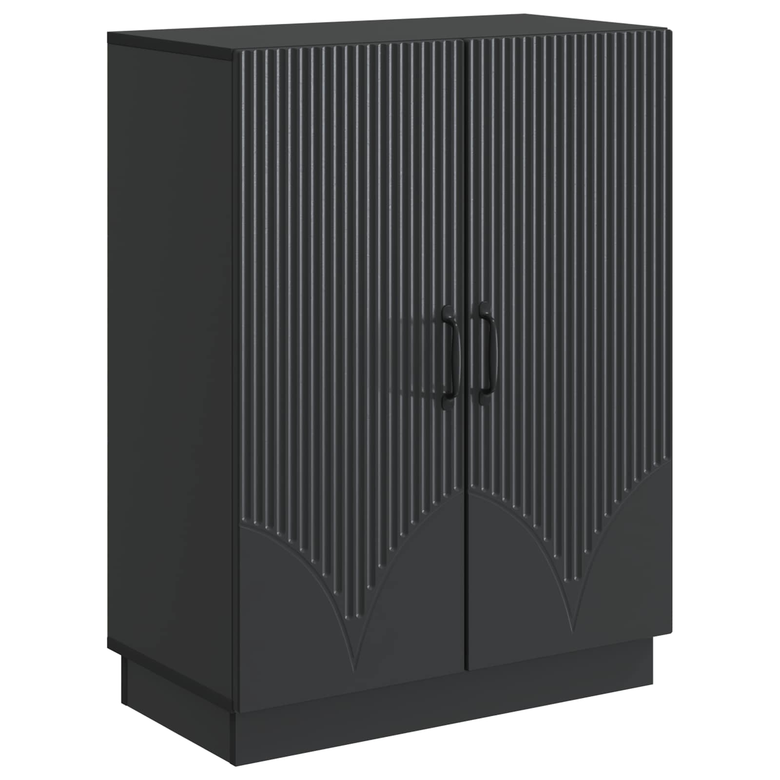 Buffet preto 66 x 34,5 x 87 cm derivados de madeira