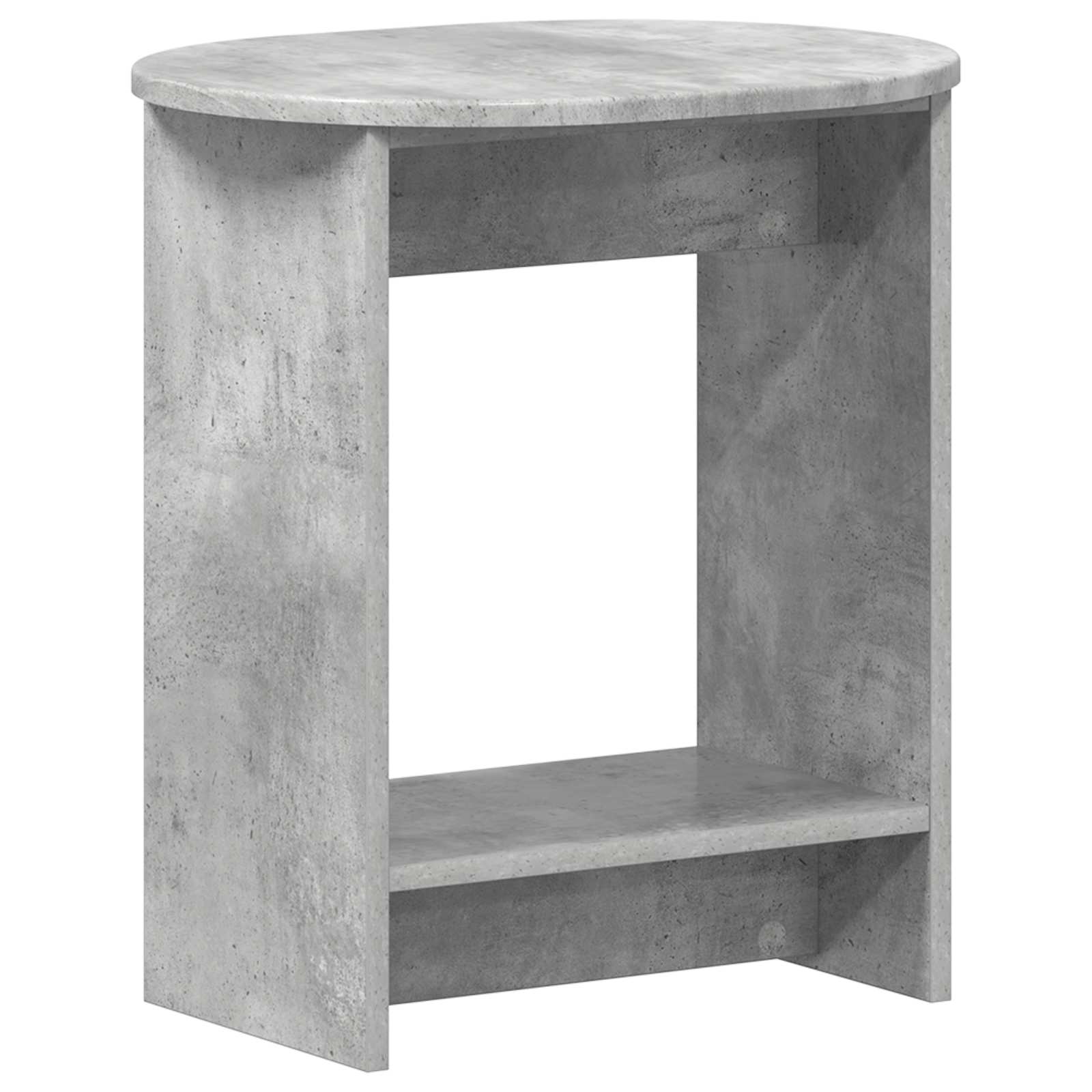 Mesa lateral cinzento cimento 50 x 39,5 x 55 cm