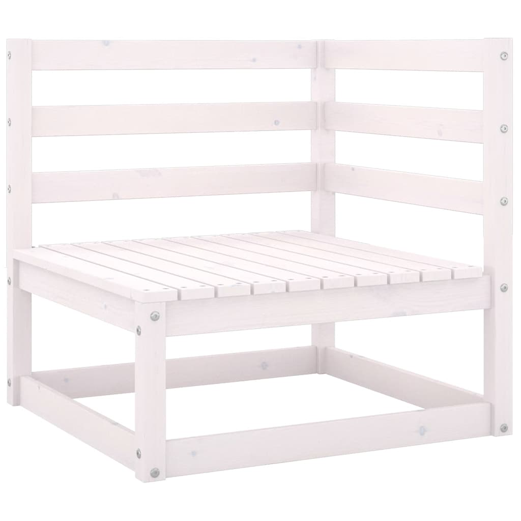 6 Pcs conjunto lounge de jardim c/ almofadões pinho maciço