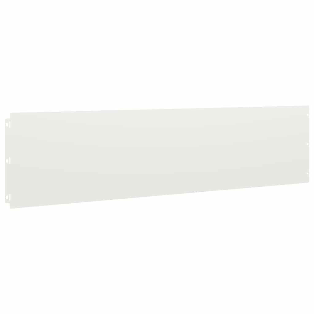 Orlas de relva 20 pcs branco 25x103 cm aço laminado a frio