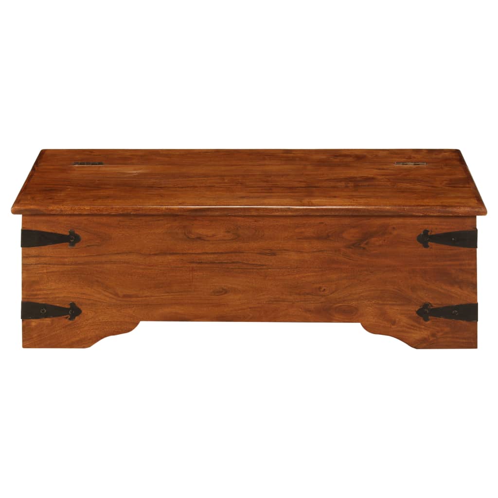 Mesa de centro acácia maciça c/ acabamento a mel 110x55x35 cm