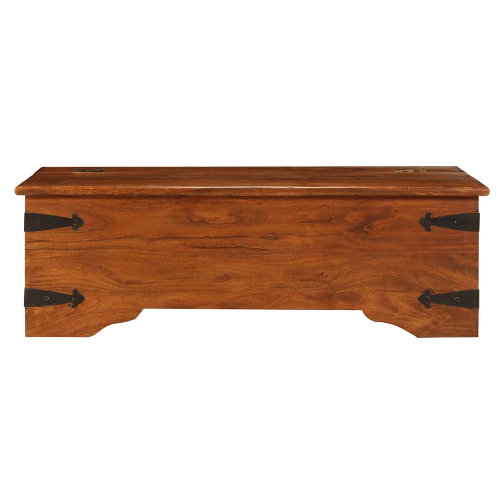 Mesa de centro acácia maciça c/ acabamento a mel 110x55x35 cm
