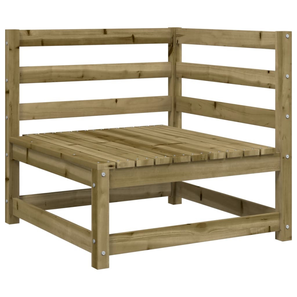 5 Pcs conjunto de sofás para jardim madeira de pinho impregnada