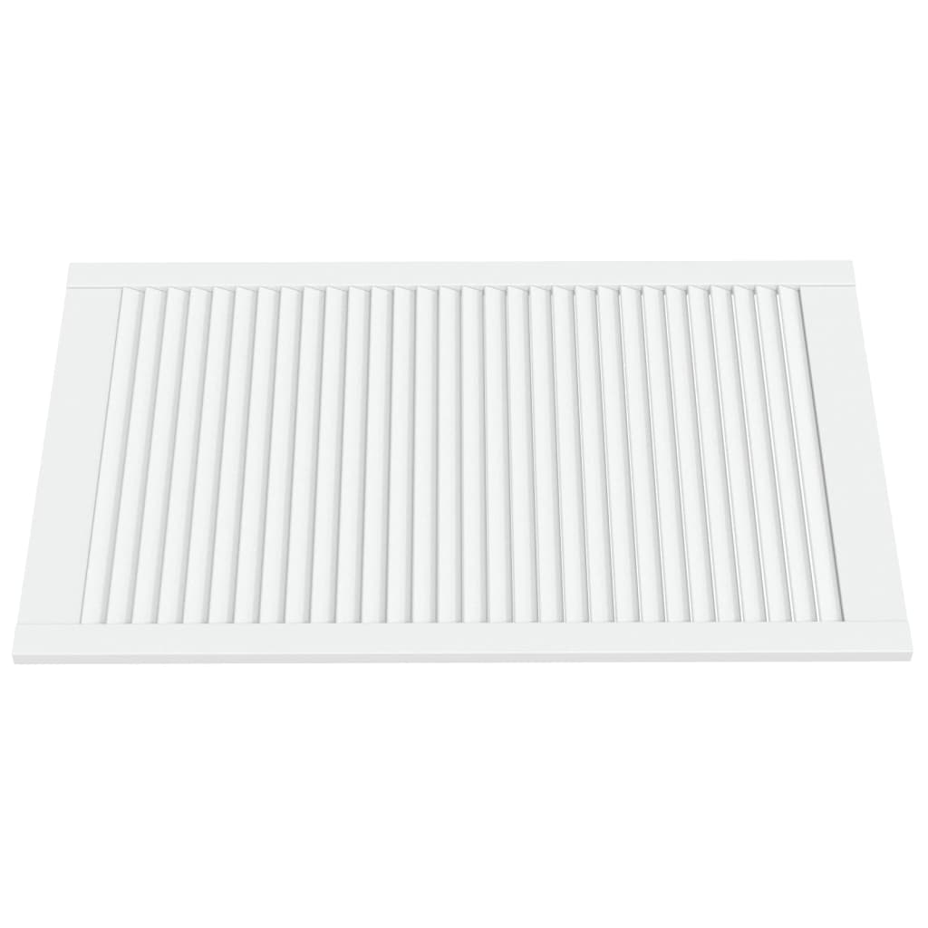 Portas de armário 2 pcs design de persiana pinho maciço branco