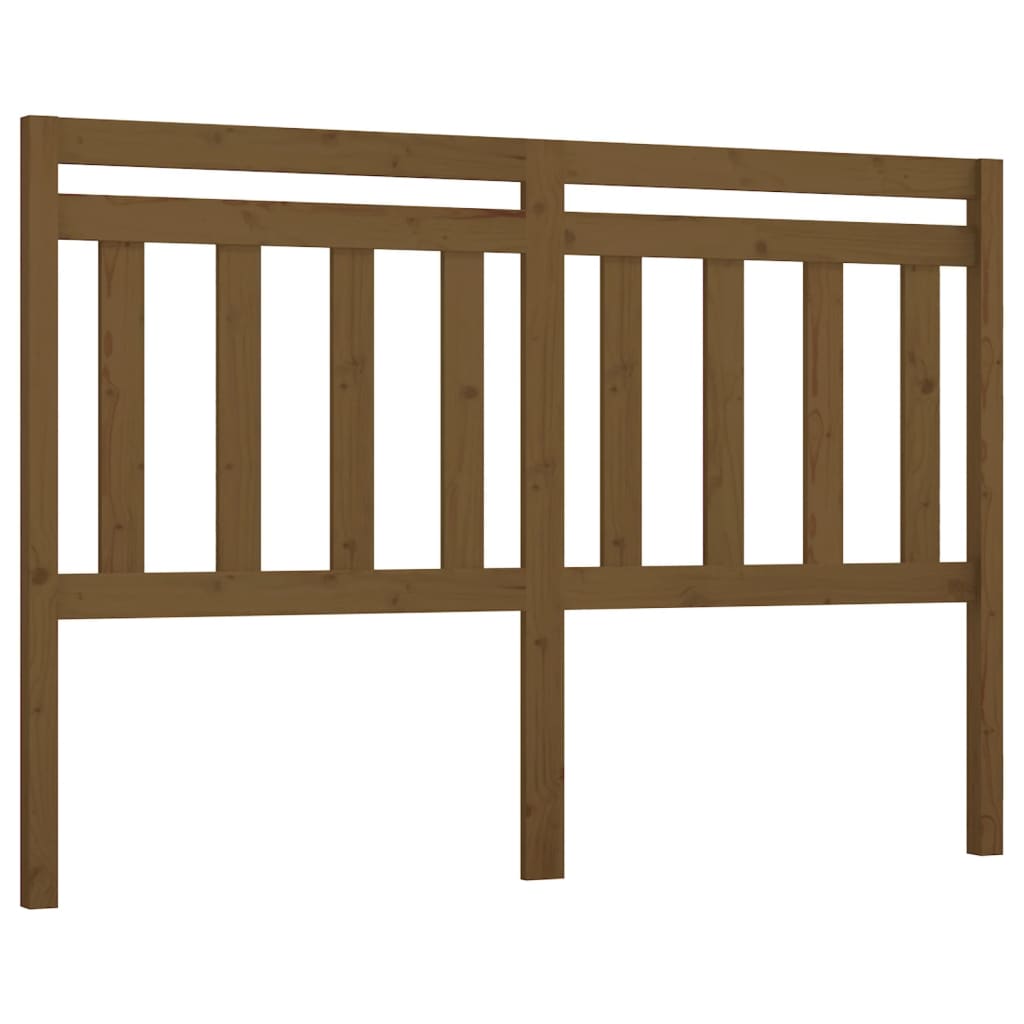 Cabeceira de cama 146x4x100 cm pinho maciço castanho mel