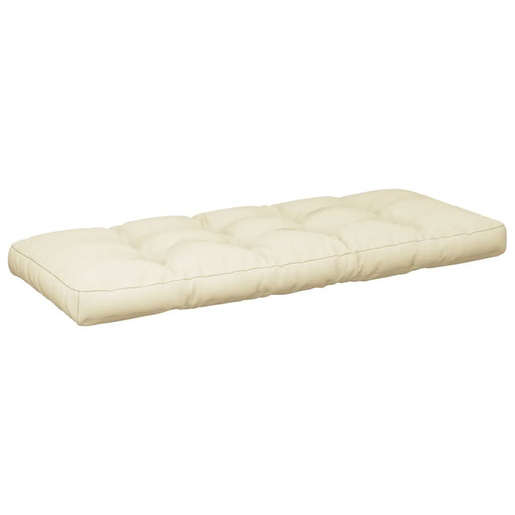 Almofadões de paletes 2 pcs tecido creme