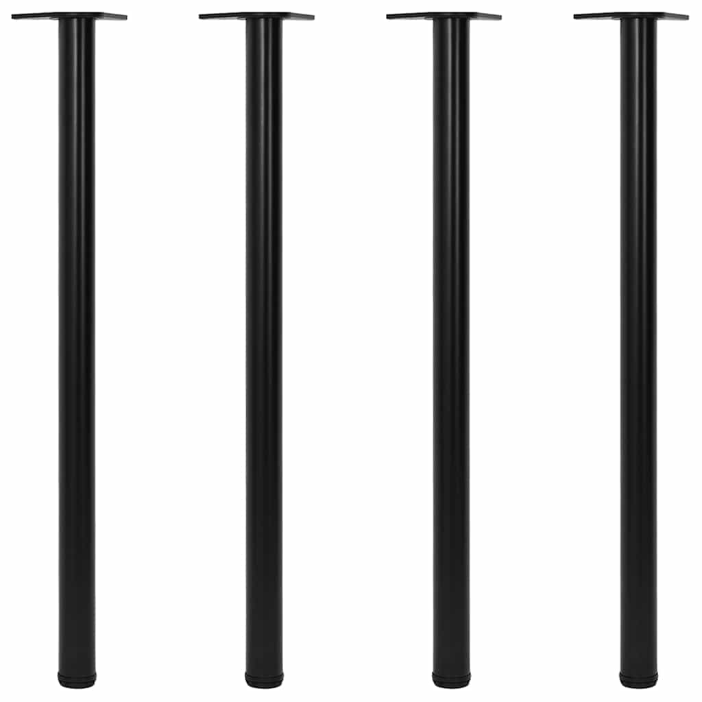Pernas de mesa ajustáveis ​​em altura, 4pcs, preto, 1100 mm