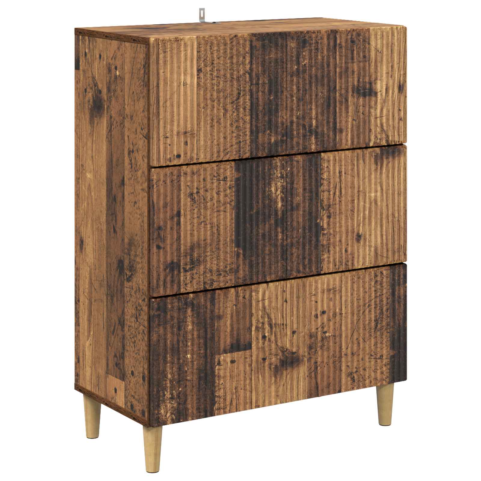 Gabinete de gavetas madeira antiga 66 x 34,5 x 90 cm