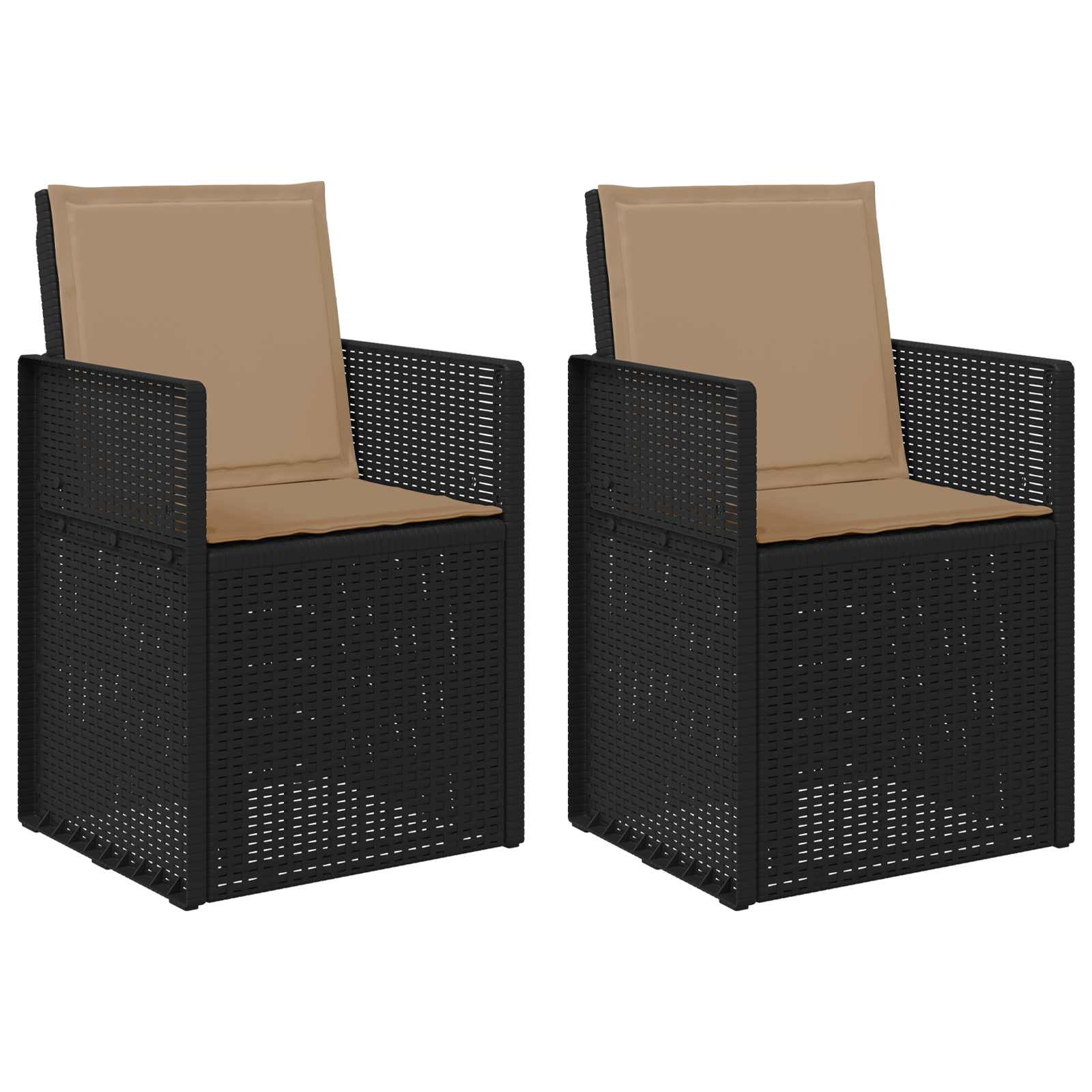 Cadeiras de jantar para jardim 2 unid. PP