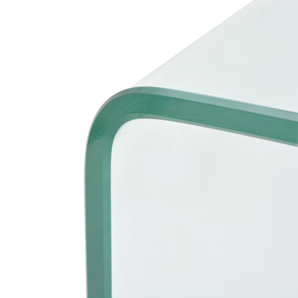 Mesa de centro em vidro temperado 98x45x30cm transparente