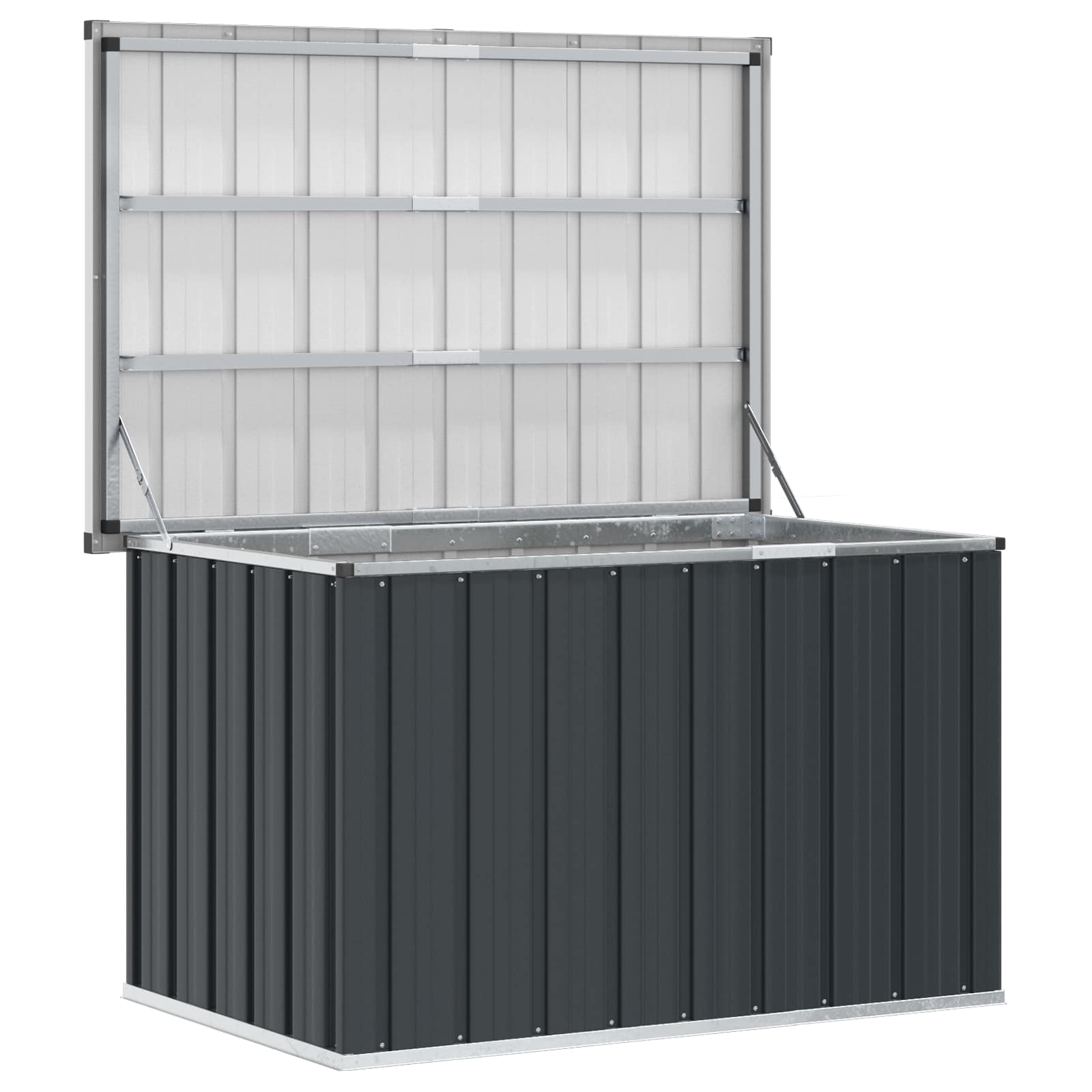Caixa de arrumação para jardim 109x67x65 cm antracite