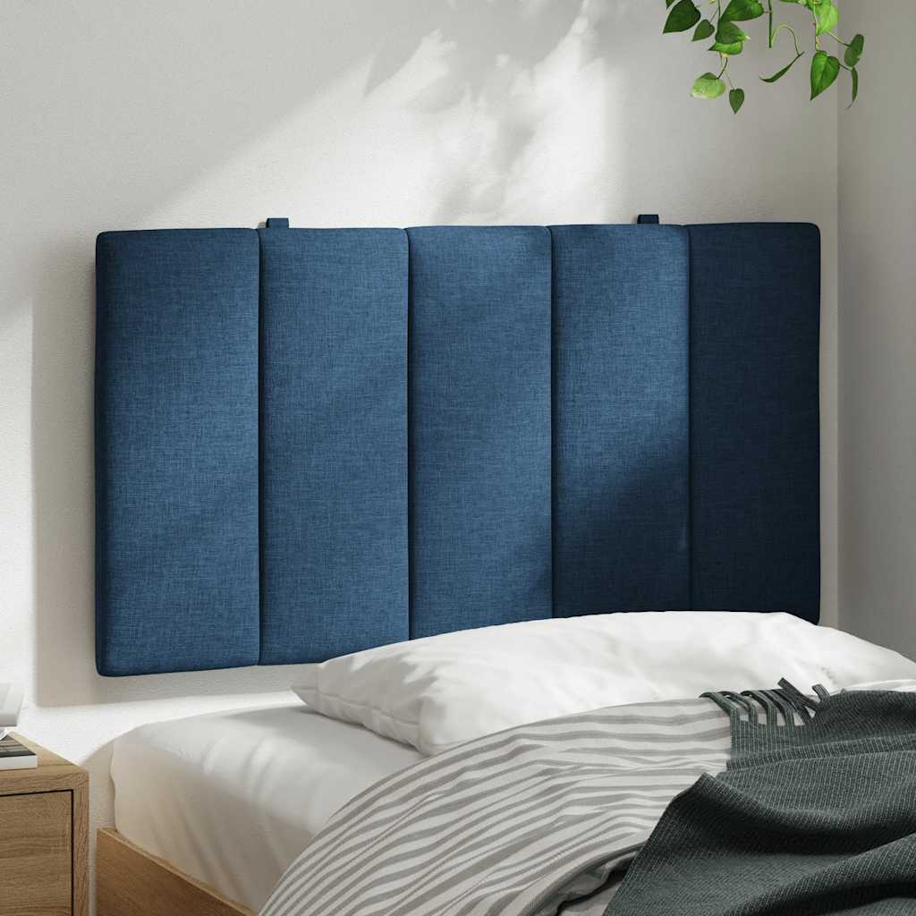 Almofadão de cabeceira hanko 80 cm tecido azul