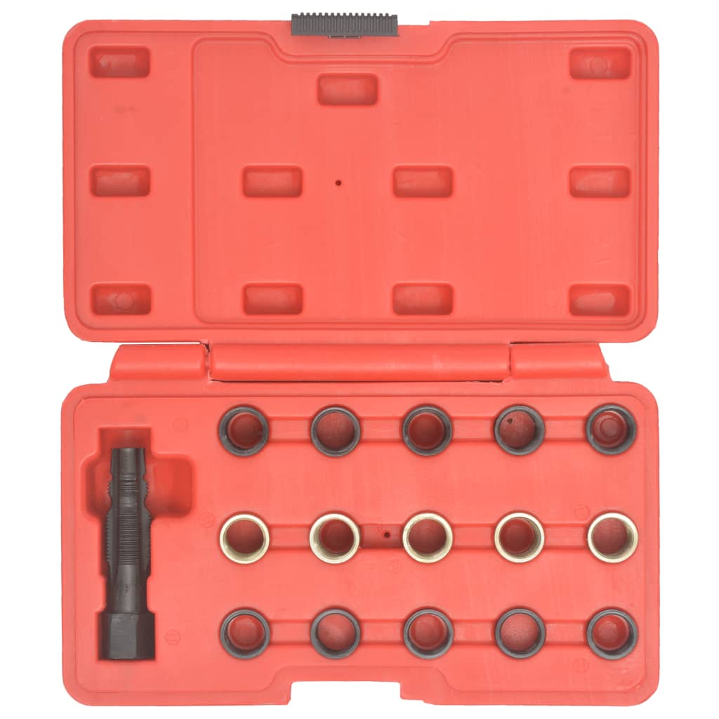 16 Pcs kit de reparação roscas velas incandescência m14x1,25