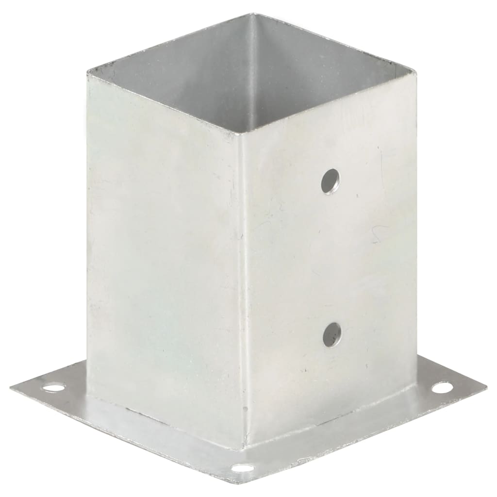 Suportes para postes 4 pcs metal galvanizado 101 mm