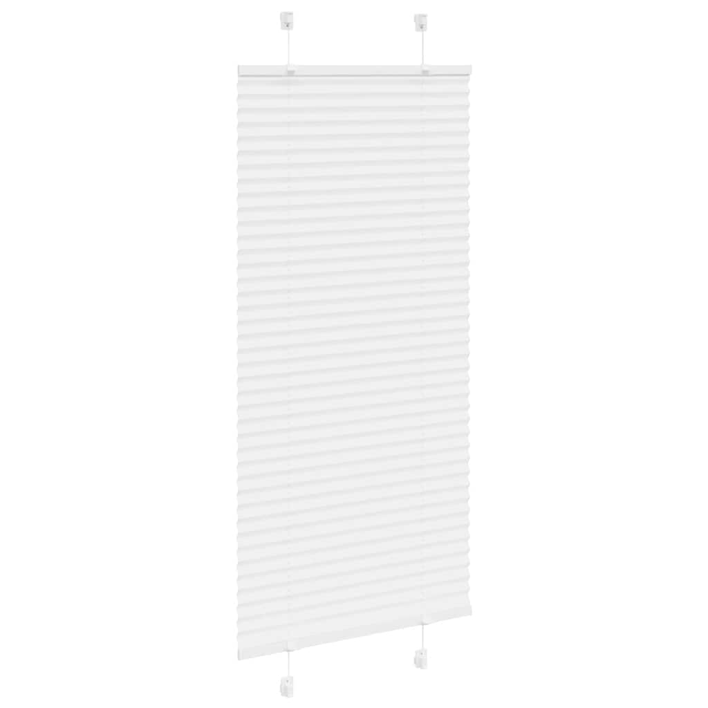 Branco plissada cega 60x100 cm largura tecido 59,4 cm poliéster