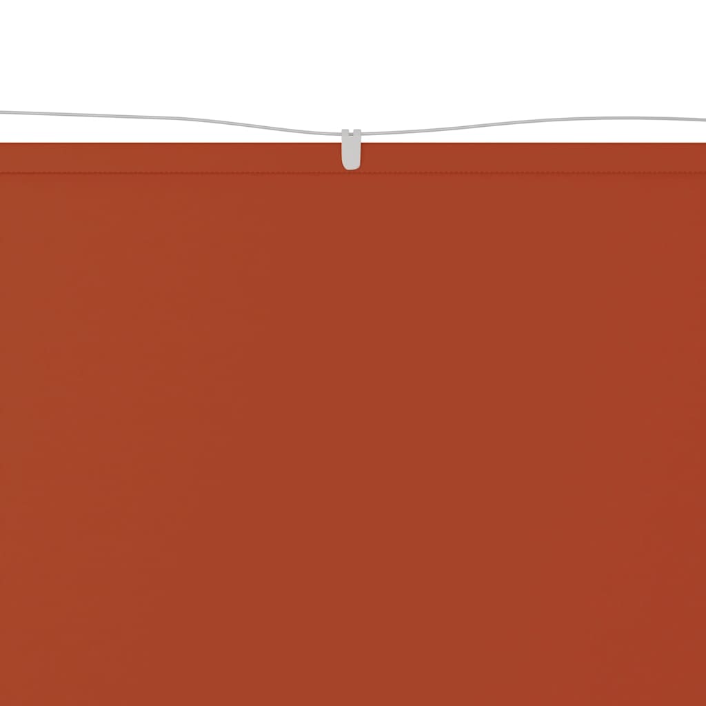 Toldo vertical 60x1000 cm tecido oxford cor terracota
