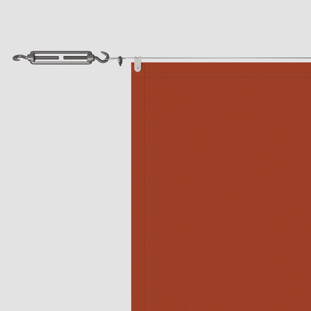 Toldo vertical 60x1000 cm tecido oxford cor terracota