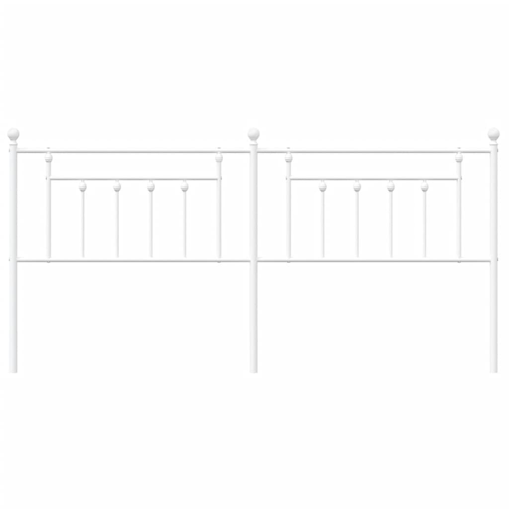 Cabeceira de substituição 200 cm metal branco