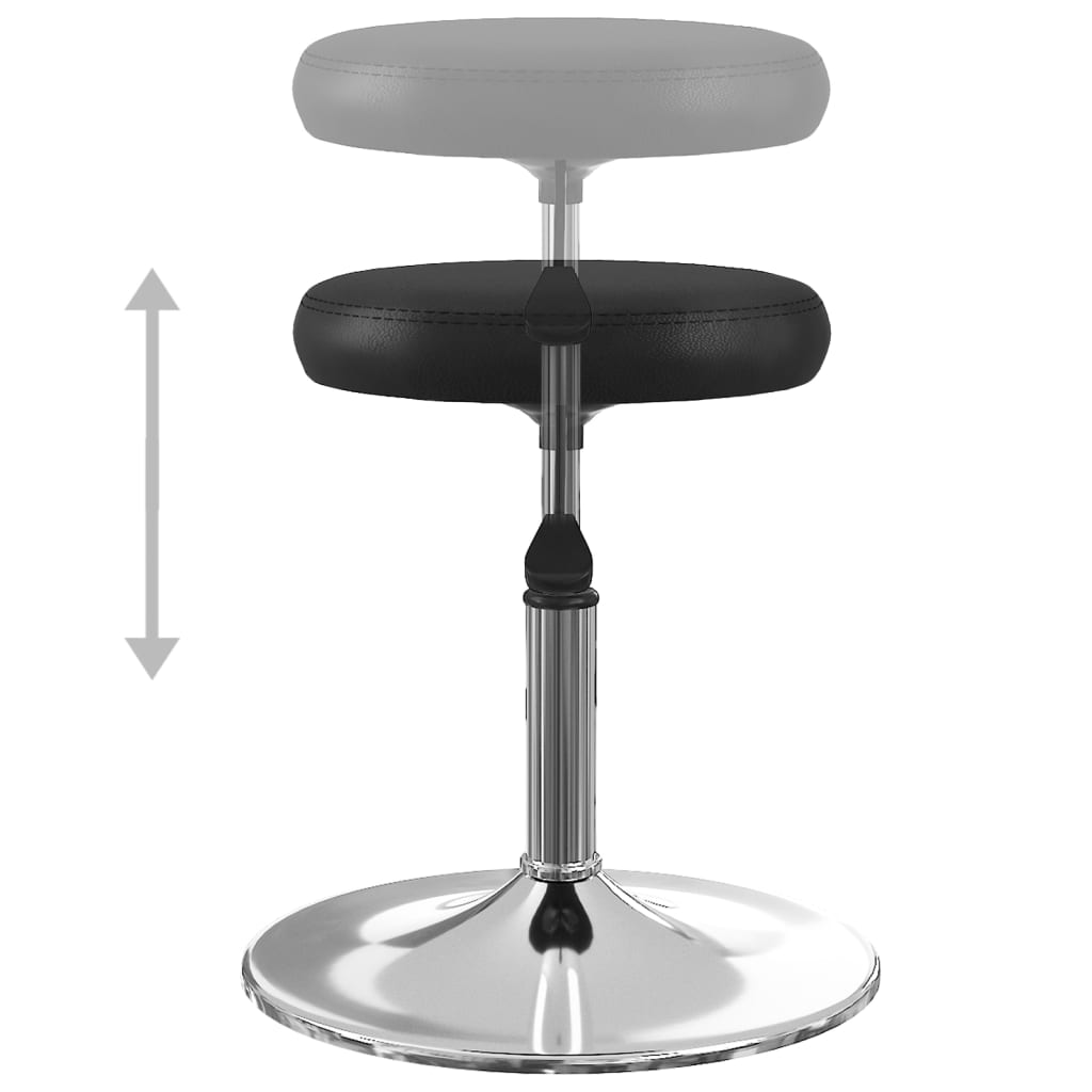 Cadeiras de jantar 4 pcs couro artificial preto