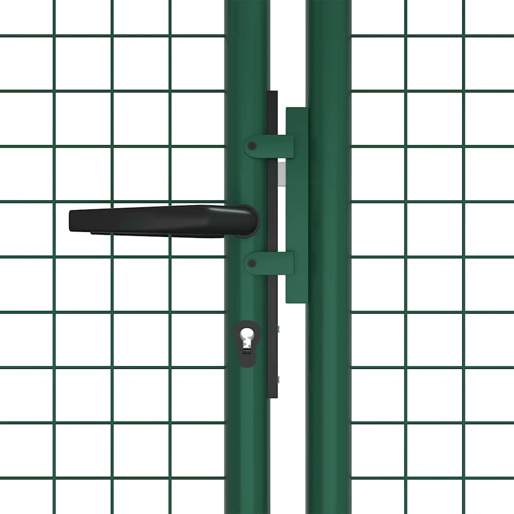 Portão de jardim em tela de aço 400x125 cm verde
