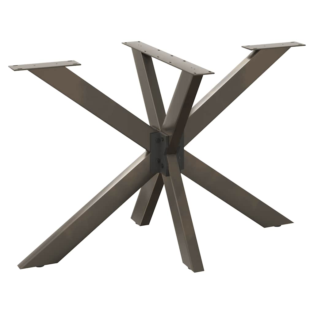 Pé de mesa de jantar em formato de aranha, preto, 120x68x(72-73) cm, aço