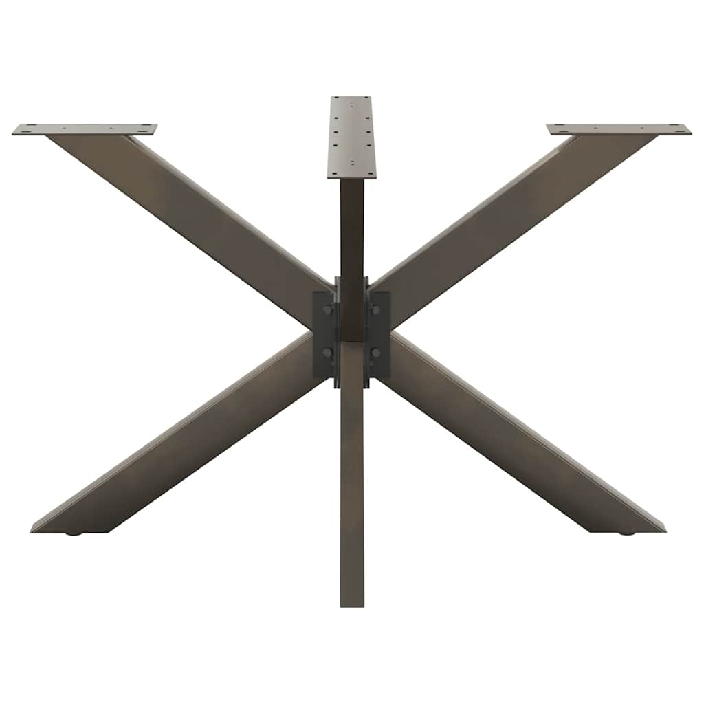 Pé de mesa de jantar em formato de aranha, preto, 120x68x(72-73) cm, aço
