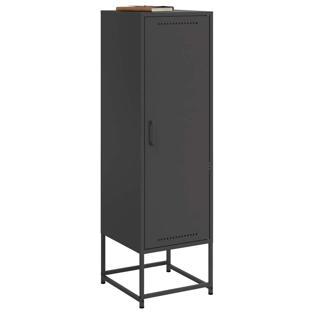 Aparador alto 36x39x123 cm aço preto
