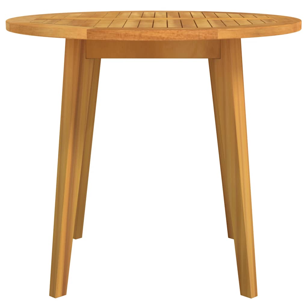 Mesa de jardim ø85x75 cm madeira de acácia maciça