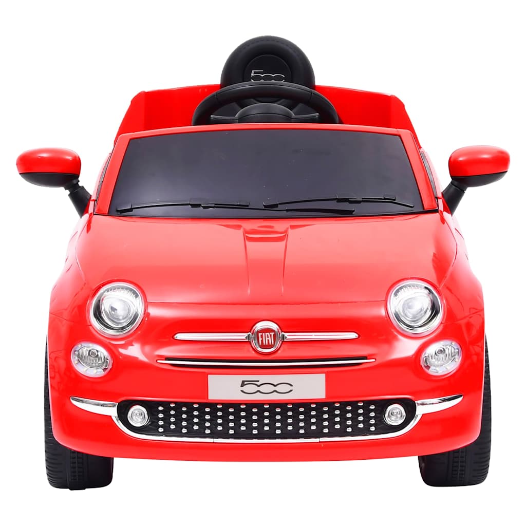 Carro elétrico de criança fiat 500 vermelho