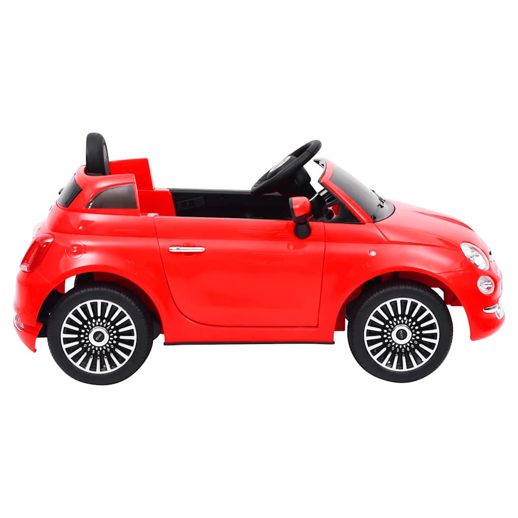 Carro elétrico de criança fiat 500 vermelho