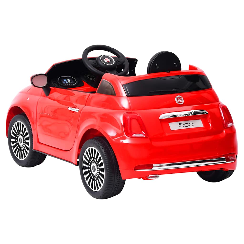 Carro elétrico de criança fiat 500 vermelho