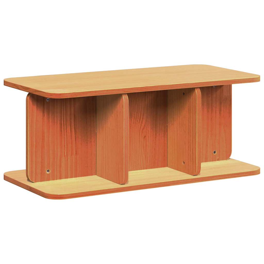 Mesa de centro marrom cera 80 x 39,5 x 33,5 cm