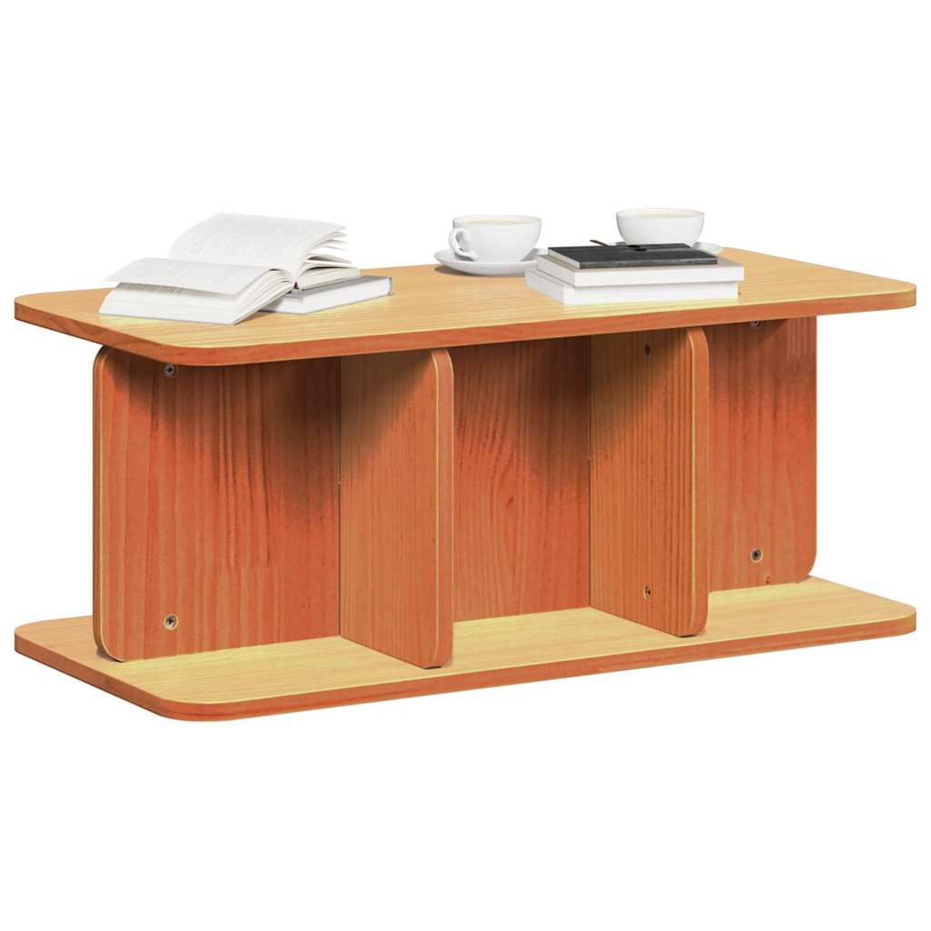 Mesa de centro marrom cera 80 x 39,5 x 33,5 cm