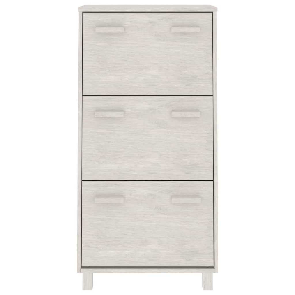 Sapateira hamar 59,5x35x117 cm pinho maciço branco