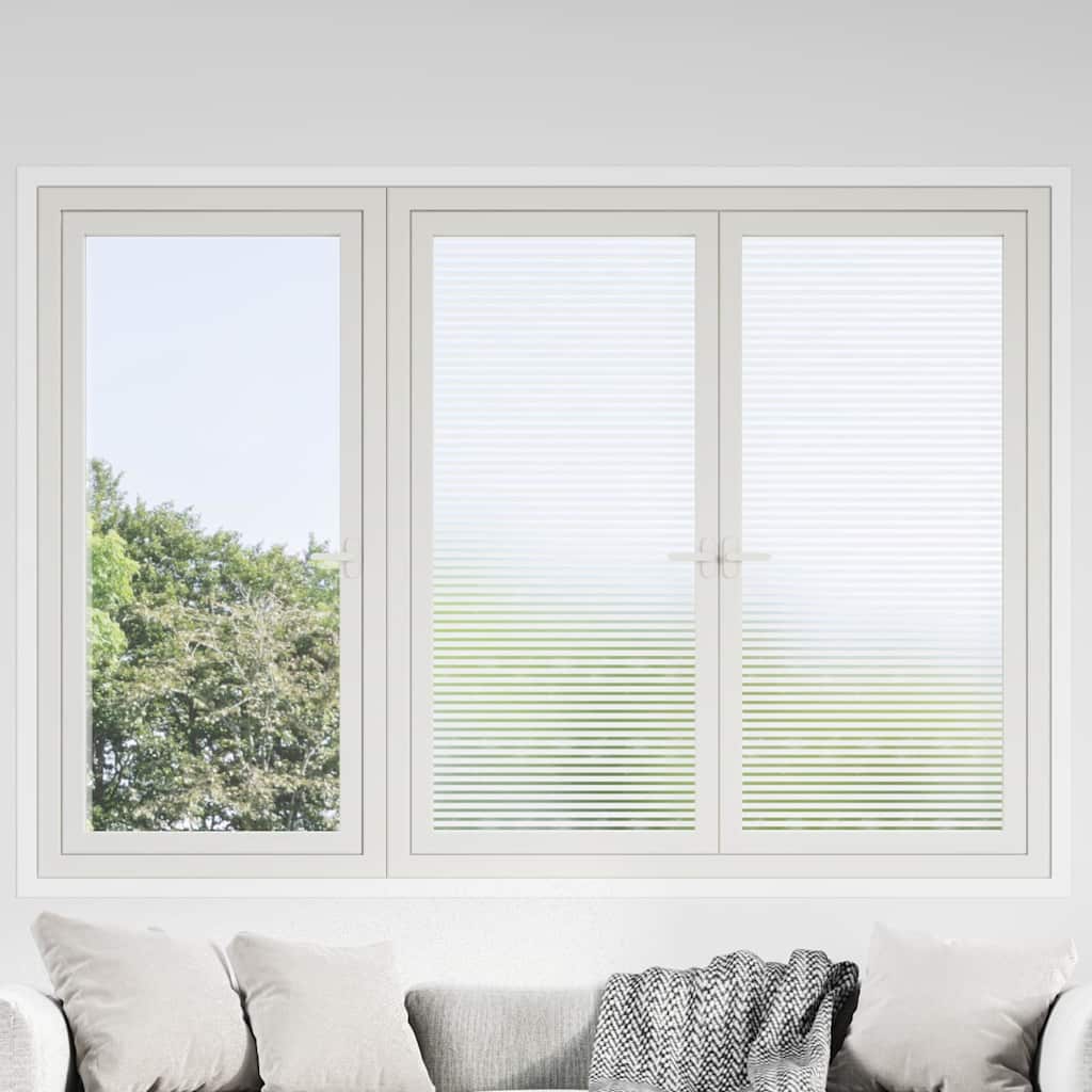 Película para janela fosca 0,9x50 m PVC design às riscas