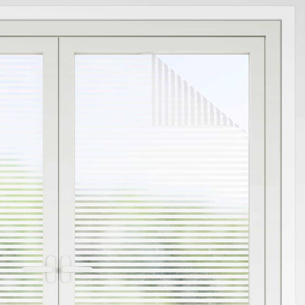 Película para janela fosca 0,9x50 m PVC design às riscas