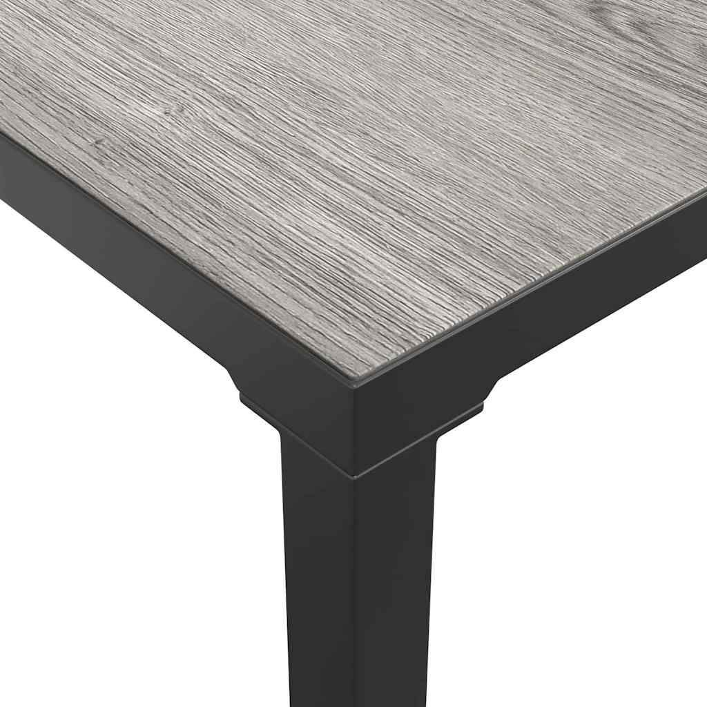 Mesa de centro de jardim 55x55x31 cm dpc e aço cinzento