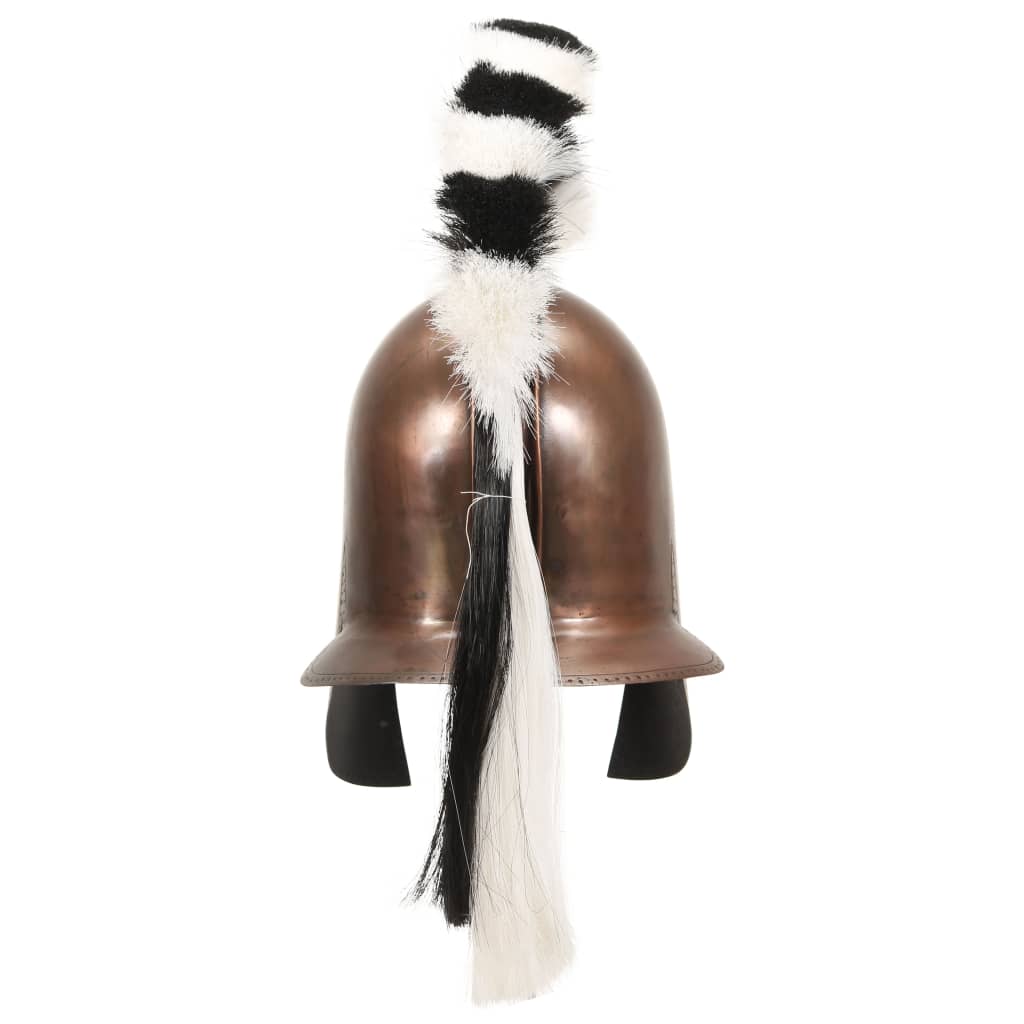Capacete de soldado grego réplica larp cobre prateado