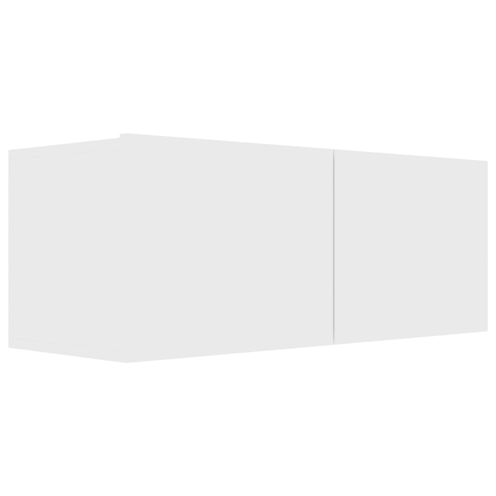 Conjunto móveis de TV 6 pcs madeira processada branco