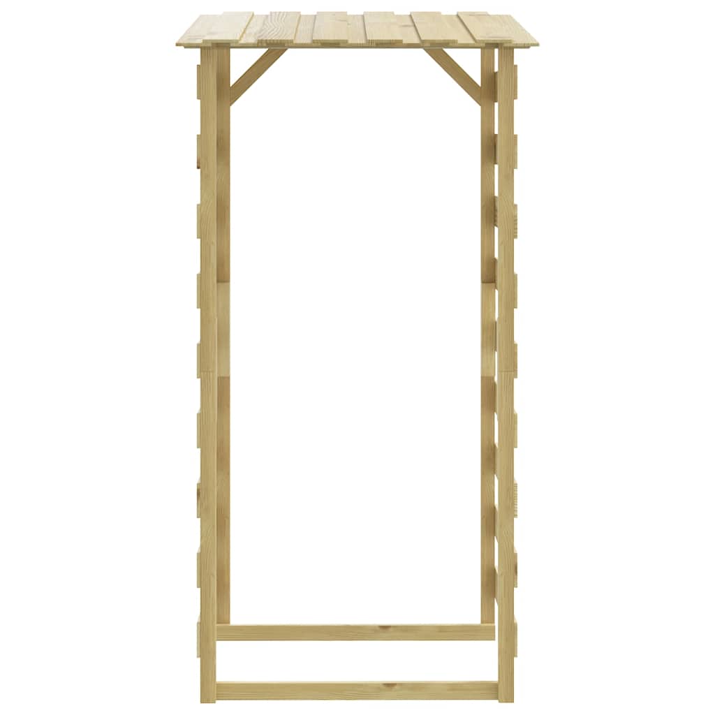 Pérgolas com telhados 3 pcs pinho impregnado 100x90x200 cm