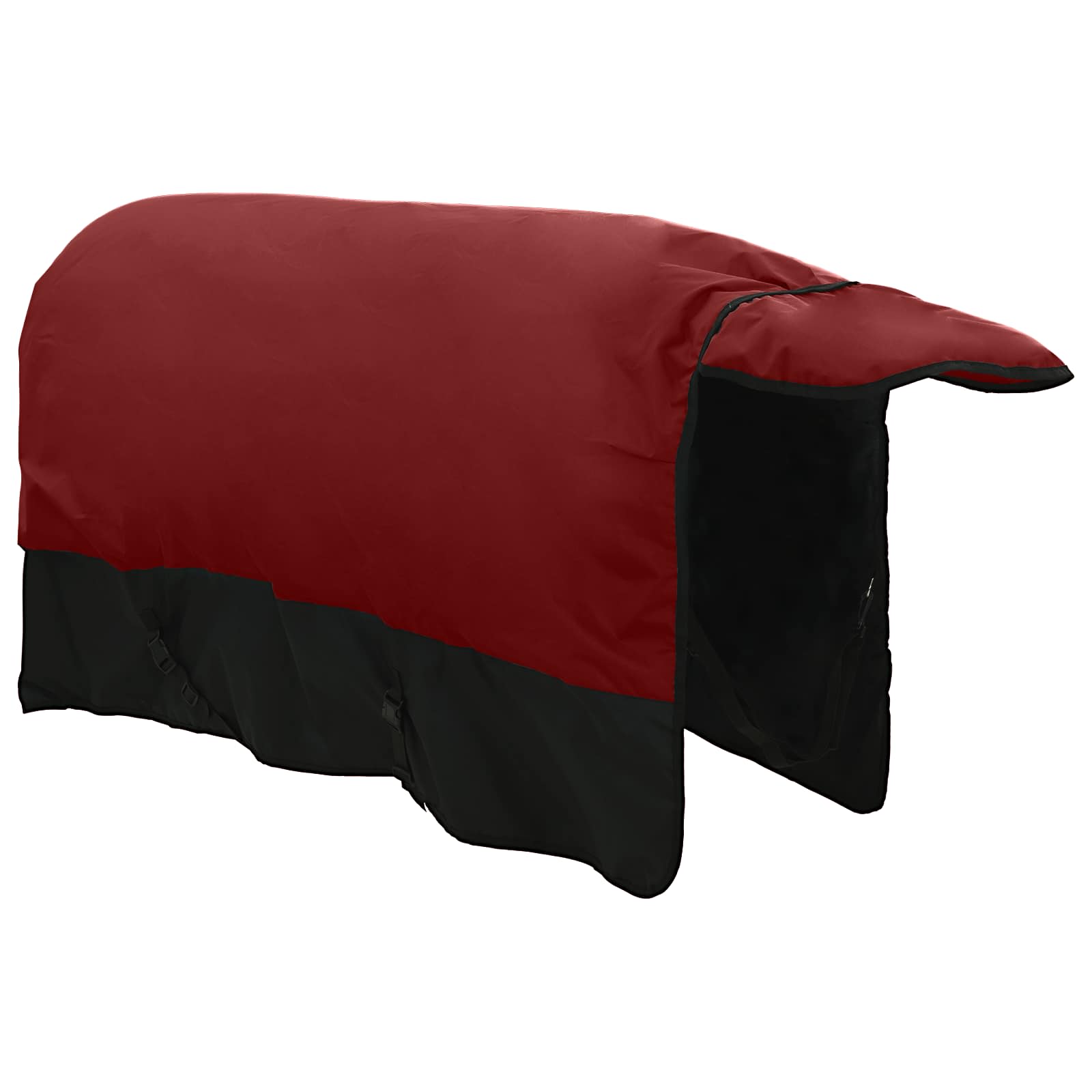 Cobertor de cavalo verde escuro e preto 155 cm poliéster