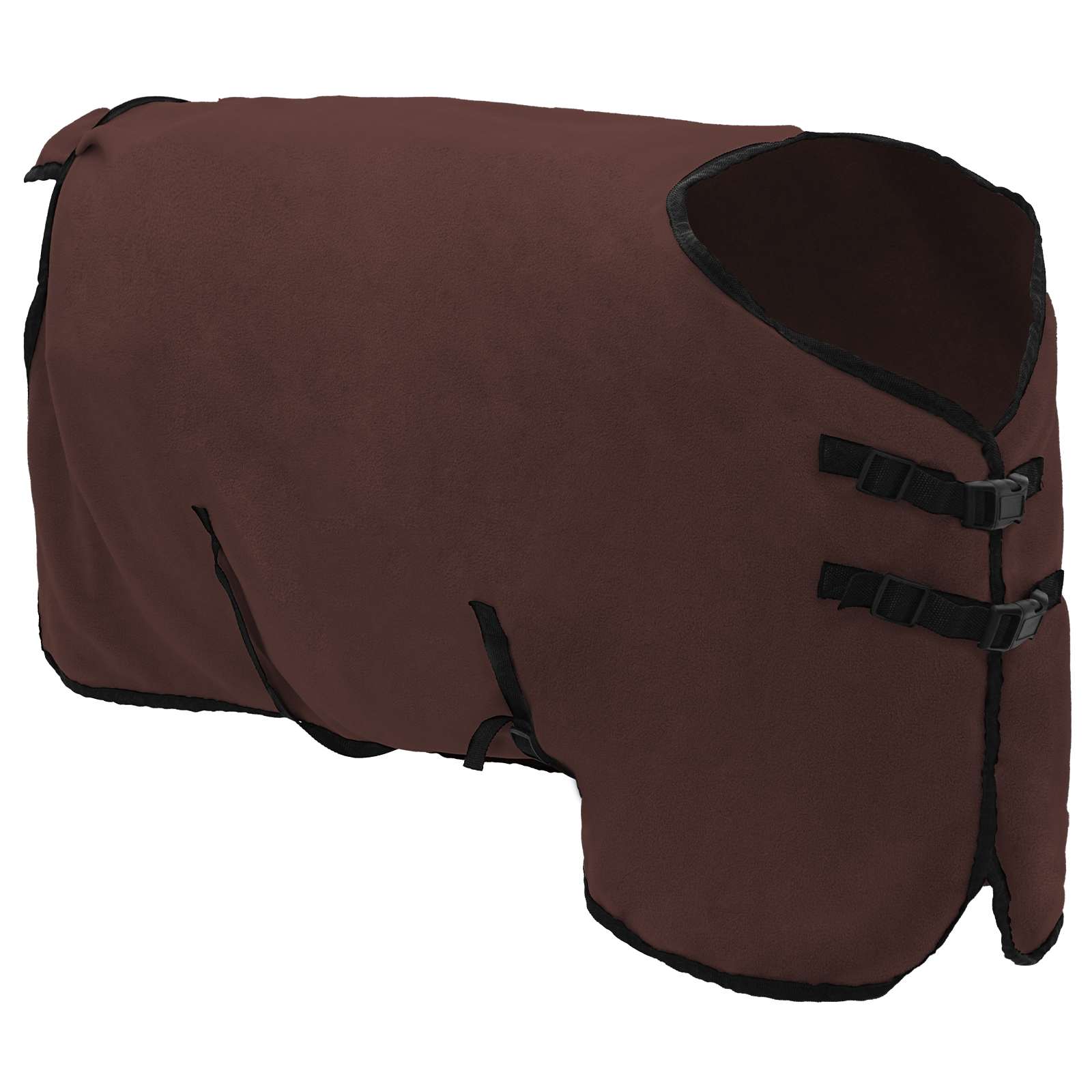 Cobertor de cavalo marrom escuro completo 85 cm poliéster