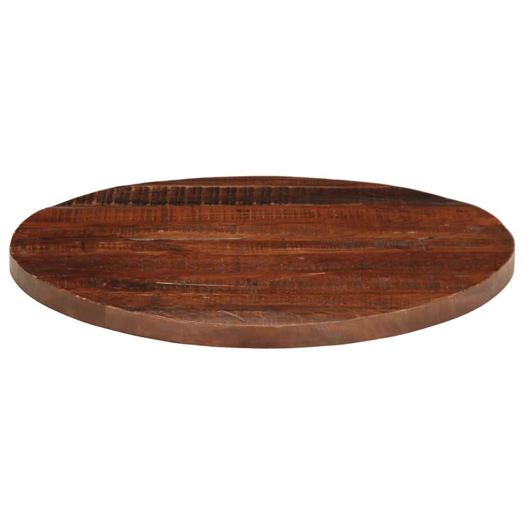 Tampo de mesa redondo ø80x2,5cm madeira recuperada maciça