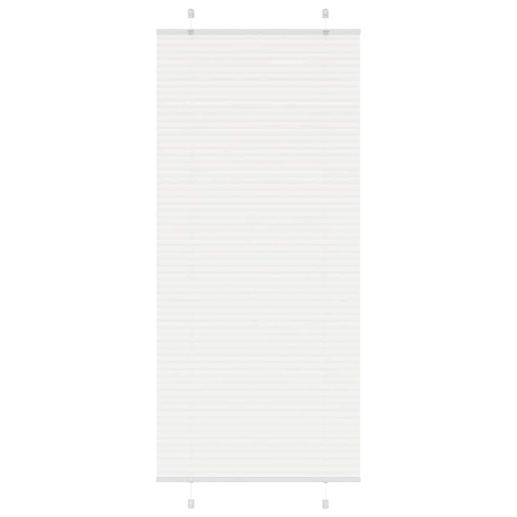 Branco plissada cega 100x200cm largura tecido 99,4 cm poliéster