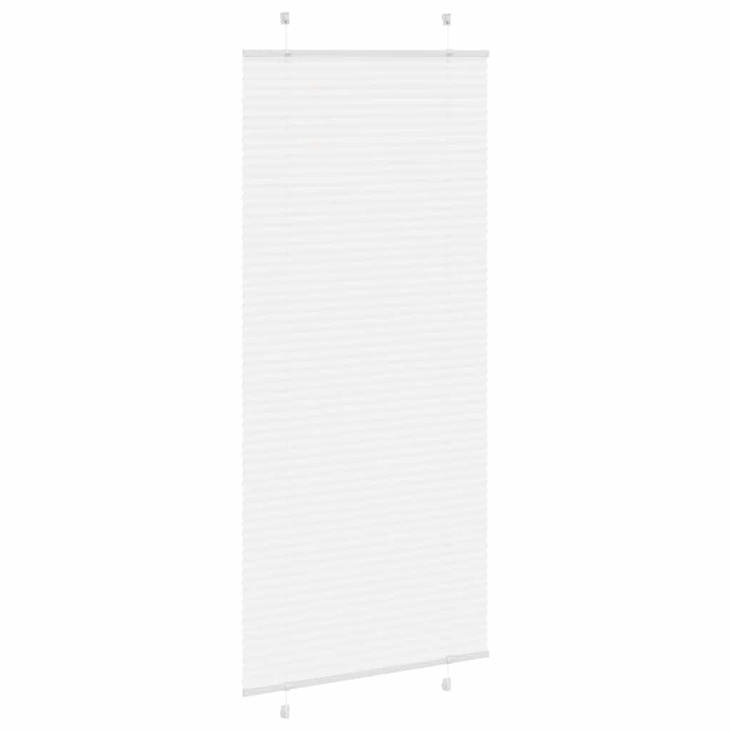 Branco plissada cega 100x200cm largura tecido 99,4 cm poliéster