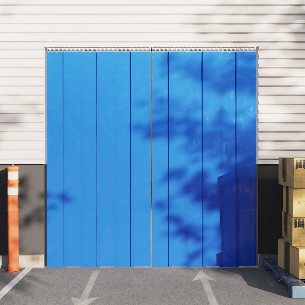 Cortina de porta 200 mm x 1,6 mm 10 m PVC azul